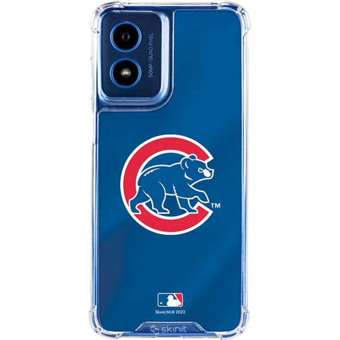 MLB Chicago Cubs Alternate/Away Jersey Moto G 5G (2024) Clear Case